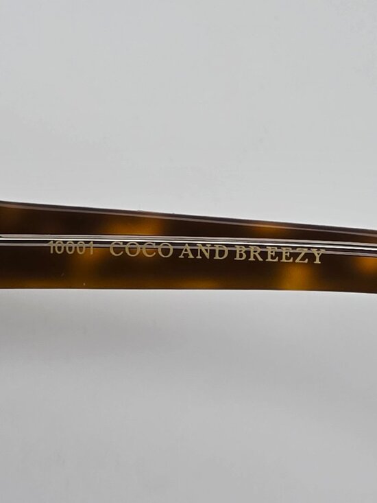 Coco and Breezy Peyton 101 Cognac Frame Blue Gradient Lens Sunglasses w/ Case main image 4
